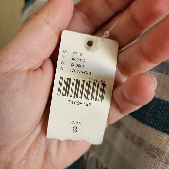 Anthropologie Blue and White Striped Maxi Dress - Picture 9 of 9